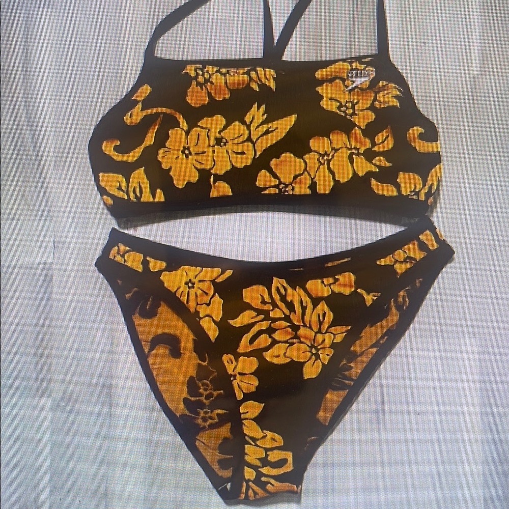 Floral Yellow Bikini Set
